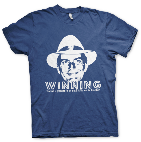 charlie sheen winning t shirt. you can buy a T-shirt with
